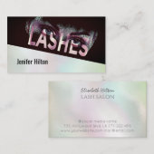 豪華なホログラフィックラッシュ分散効果ロゴ 名刺 (正面/裏面)