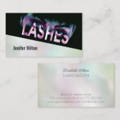 豪華なホログラフィックラッシュ分散効果ロゴ 名刺 (正面/裏面)