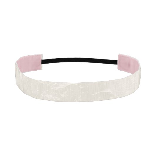 豪華なホワイトアイボリーパール ブライダルシャワー アスレチックヘッドバンド (正面)