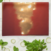 豪華なホワイトクリスマスツリーコレクション キッチンタオル (折り畳み)