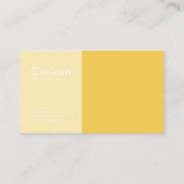 豪華なホワイトマーブル&ゴールドフォイル六角 名刺 (裏面)