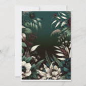 豪華なボタニカルウェディング招待状の背景 招待状 (正面)