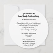 豪華なポルトガルのクリスマス・パーティーへのご招待です！ (裏面)