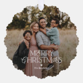 豪華なミックスオーナメントクリスマスカード オーナメントカード (正面)