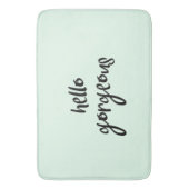 豪華なミントこんにちは バスマット (正面縦)