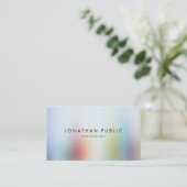 豪華なモダンでカラフルな抽象美術のエレガントなテンプレート 名刺 (スタンド正面)