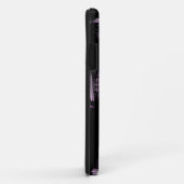 豪華なモダン金ゴールドと紫モノグラム Case-Mate iPhoneケース (裏面/右)