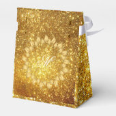 豪華なモノグラム人気のゴールドグリッター フェイバーボックス (裏面サイド)