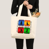 豪華なヨガ ラージトートバッグ (正面(商品))