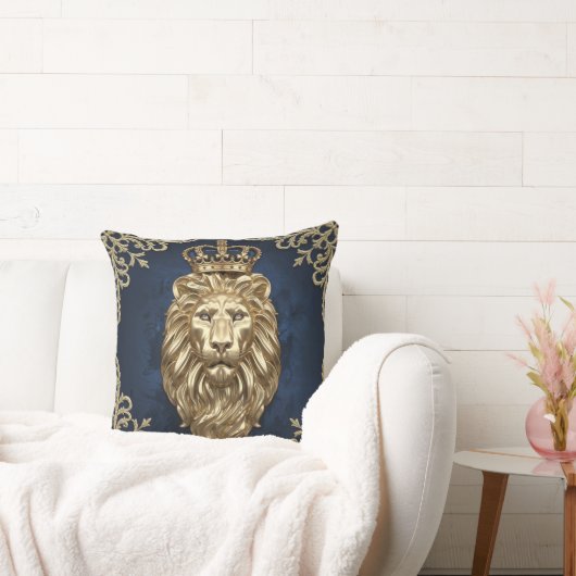 豪華なライオンの装飾用クッション。 クッション (ソファ)