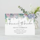 豪華なランチと花嫁のシャワー招待状 招待状 (スタンド正面)