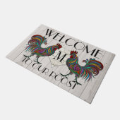 豪華なルースターローストウェルカムドアマット ドアマット (アングル)