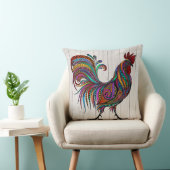 豪華なルースター枕#2後ろ向き クッション (椅子)