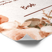 豪華なローズゴールドの花模様の額縁に入ったニカーフ契約書 ポスター (角)