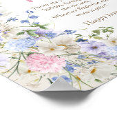 豪華なワイルドフラワーズベビー開花おしゃぶり狩り ポスター (角)