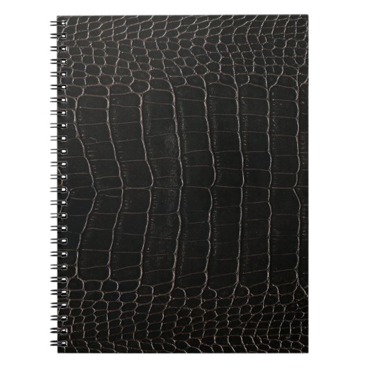 豪華なワニ革:テキスタイルのテクスチャ。 ノートブック (正面)