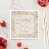 豪華なヴィクトリア朝の秋の結婚式 スタンダードランチョンナプキン (インサイチュ)