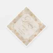 豪華なヴィクトリア朝の秋の結婚式 スタンダードランチョンナプキン (角)