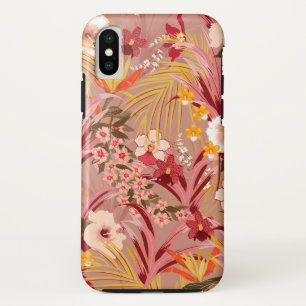 豪華なヴィンテージの花柄 iPhone XSケース