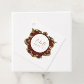 豪華なヴィンテージクリスマスギルドフレームモノグラム フェイバータグ (インサイチュ)