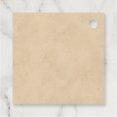 豪華なヴィンテージクリスマスギルドフレームモノグラム フェイバータグ (裏面)