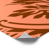 豪華なヴィンテージダマスクシームレステクスチャ ポスター (角)