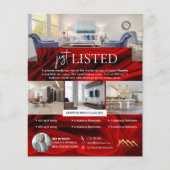 豪華な上場不動産仲介業者実在不動産業者 チラシ (正面)