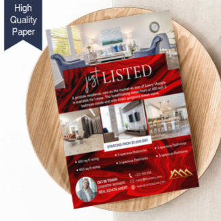 豪華な上場不動産仲介業者実在不動産業者 チラシ