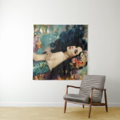 豪華な人魚のコラージュ タペストリー (インサイチュ(横))