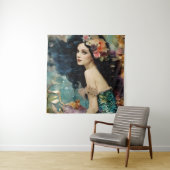 豪華な人魚のコラージュ タペストリー (インサイチュ)