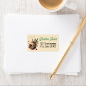 豪華な住所 シールコーヒー ラベル (インサイチュ)