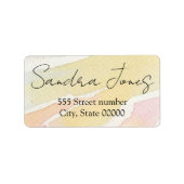 豪華な住所 シール (正面)