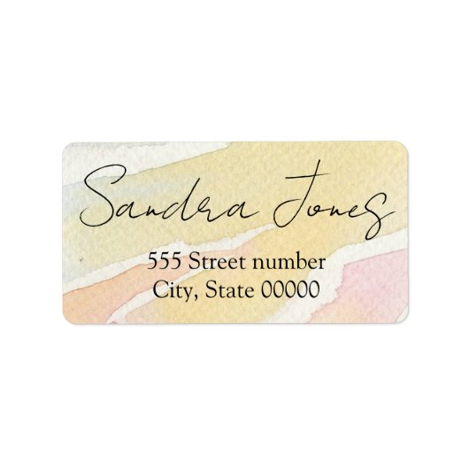 豪華な住所 シール (正面)