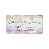 豪華な住所 シール (正面)