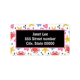 豪華な住所 シール