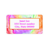 豪華な住所 シール (正面)