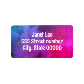 豪華な住所 シール (正面)