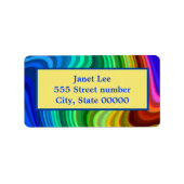 豪華な住所 シール (正面)