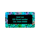 豪華な住所 シール (正面)