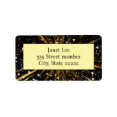 豪華な住所 シール (正面)