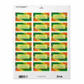 豪華な住所 シール (フルシート)