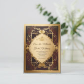 豪華な優雅さ：特別な誕生日招待状 招待状 (スタンド正面)