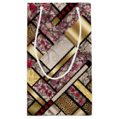 豪華な内部の美しい スモールペーパーバッグ (裏面)