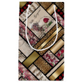 豪華な内部の美しい スモールペーパーバッグ (正面)