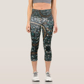 豪華な円形モザイク壁マクロ カプリレギンス (正面)