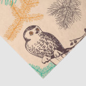 豪華な冬のフクロウ 薄葉紙 (詳細)