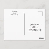 豪華な冬の湖のシーン日付はがきを保存 ポストカード (裏面)