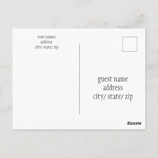 豪華な冬の湖のシーン日付はがきを保存 ポストカード (裏面)