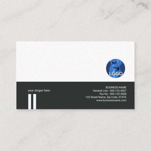 豪華な動的黒いRebarsの名刺 名刺 (裏面)