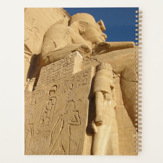 豪華な古代エジプトのスフィンクス通りの写真 プランナー手帳 (裏面)